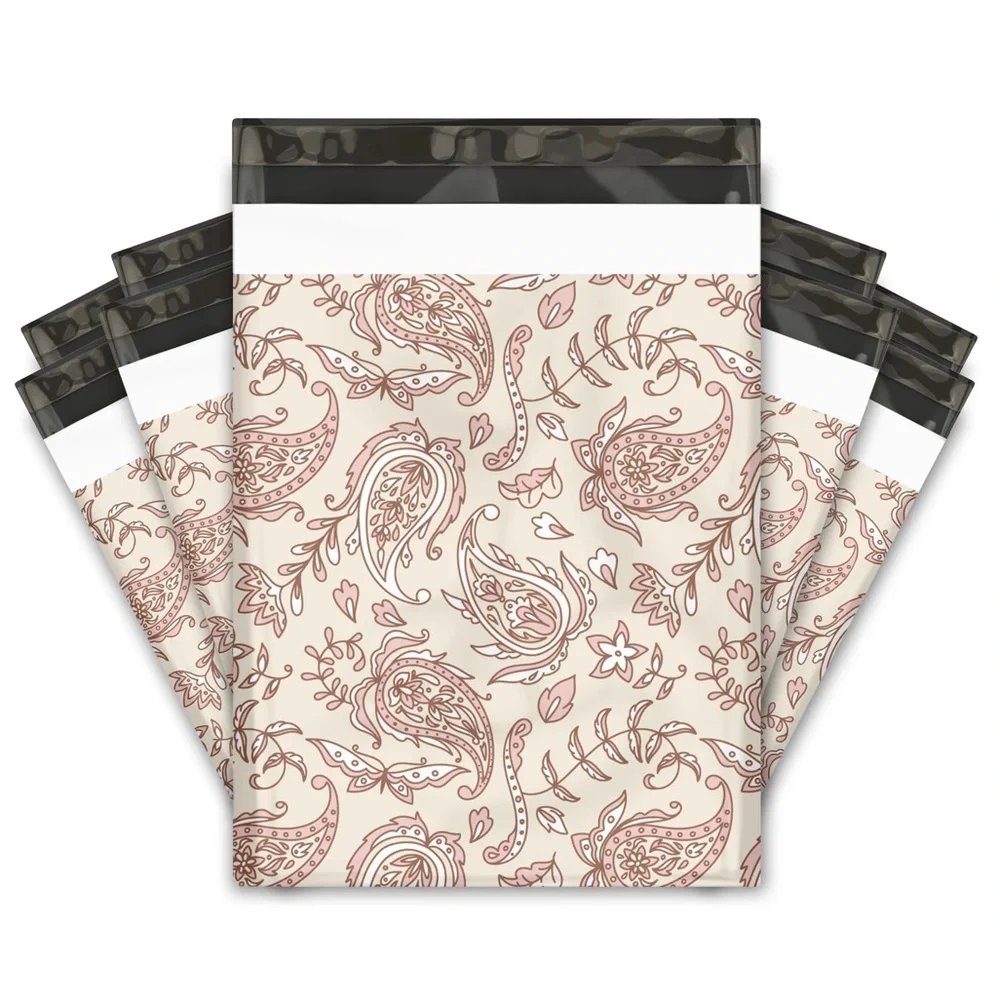 Paisley Pink Poly Mailer’s 10x13 Pack of 25 - Picture 2 of 10